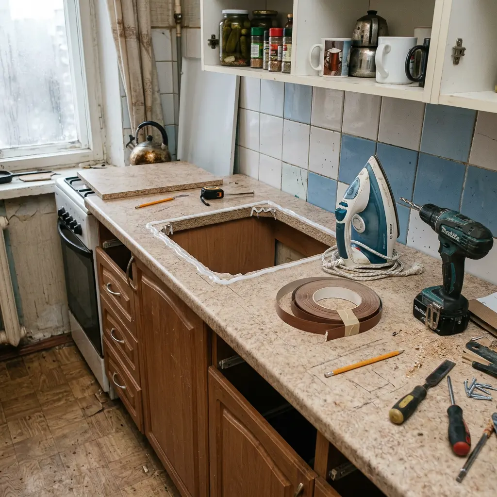 Столешница своими руками из ЛДСП